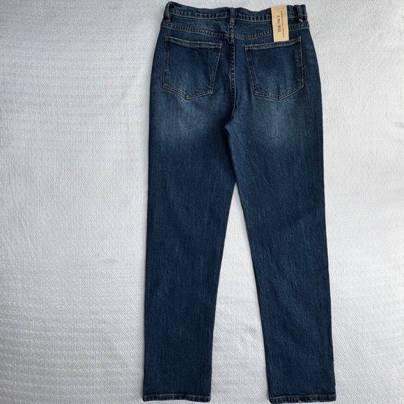 NWT Scotch & Soda "The Sky" Highest Rise Straight Jeans Tribeca Blue Size 8/29 - Picture 3 of 16